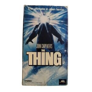 1982 John Carpenters The Thing Cult Horror Movie VHS Slipcase HiFi MCA Universal